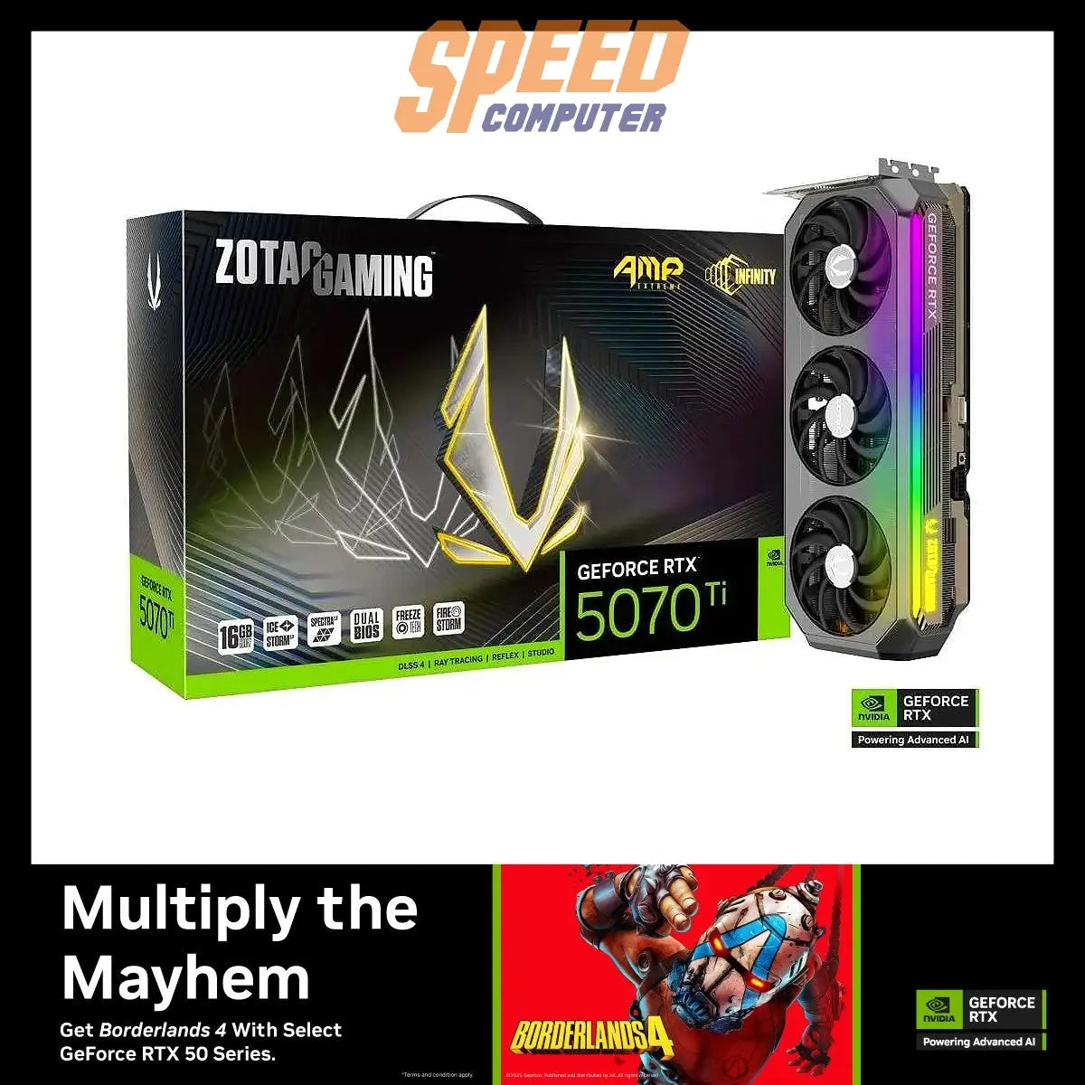 グラフィックボード・グラボ・ビデオカード ZOTAC RTX 5070Ti AMP Extreme INFINITY ZOTAC GAMING GeForce RTX 5070 Ti AMP Extreme INFINITY | ZOTAC