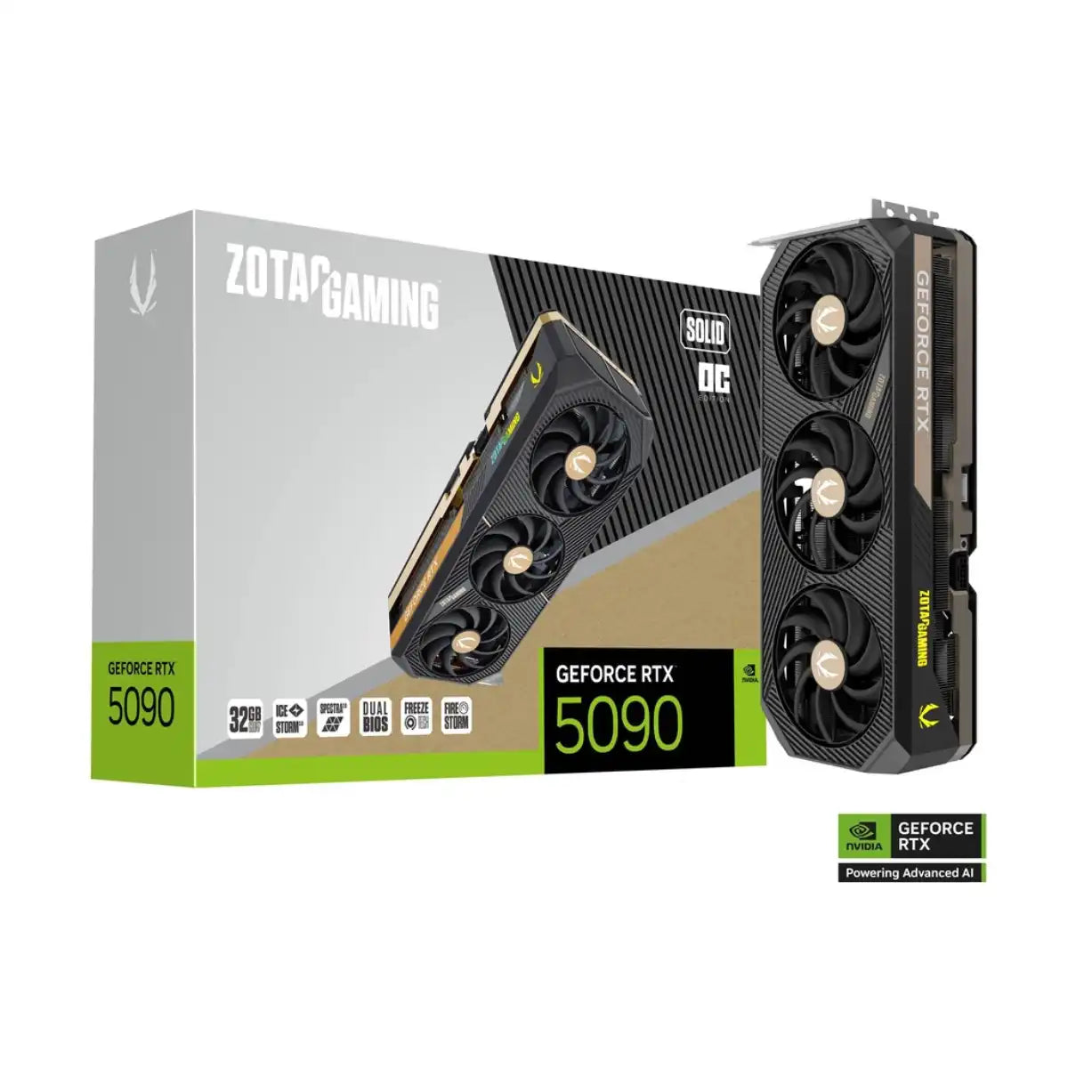 การ์ดจอ ZOTAC GeForce RTX 5090 Gaming Solid OC 32GB GDDR7SpeedCom