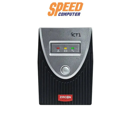 เครื่องสำรองไฟฟ้า Zircon ICT 1 800VA 480วัตต์ สีดำ - SpeedCom