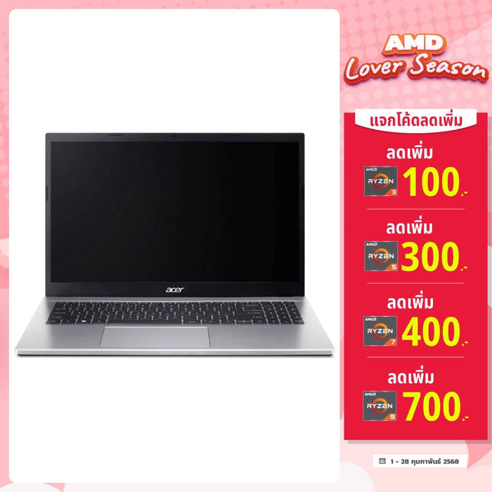 โน๊ตบุ๊ค Acer Aspire 3 A315 - 44P - R11P Ryzen 7 สีเงิน (Pure Silver) - SpeedCom