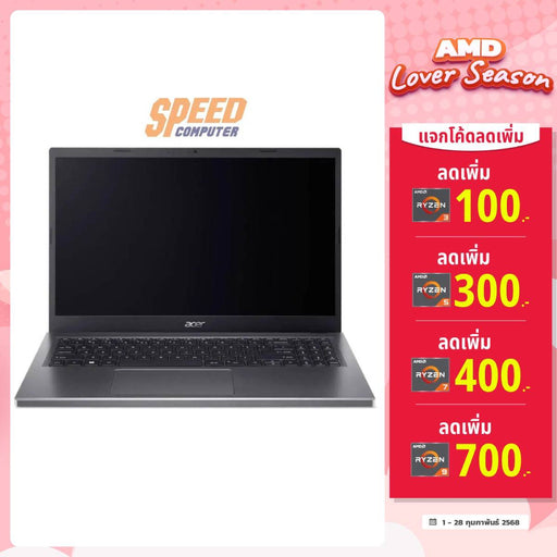 โน๊ตบุ๊ค Acer Aspire 5 A515 - 48M - R0UT Ryzen 7 สีเทา (Steel Gray) - SpeedCom