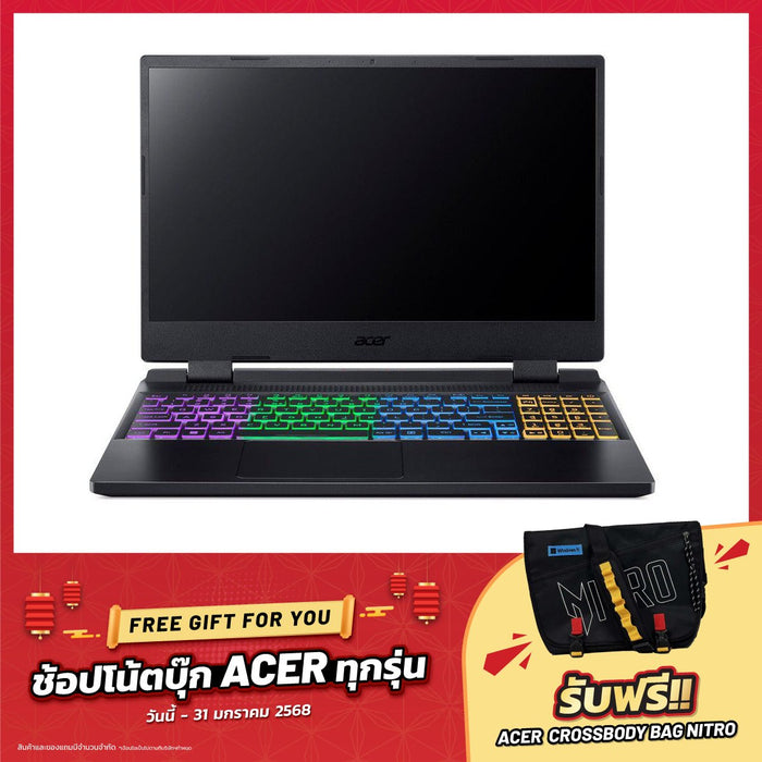 โน๊ตบุ๊ค Acer Nitro 5 AN515 - 58 - 56HV i5 Gen12 สีดำ (Obsidian Black) - SpeedCom