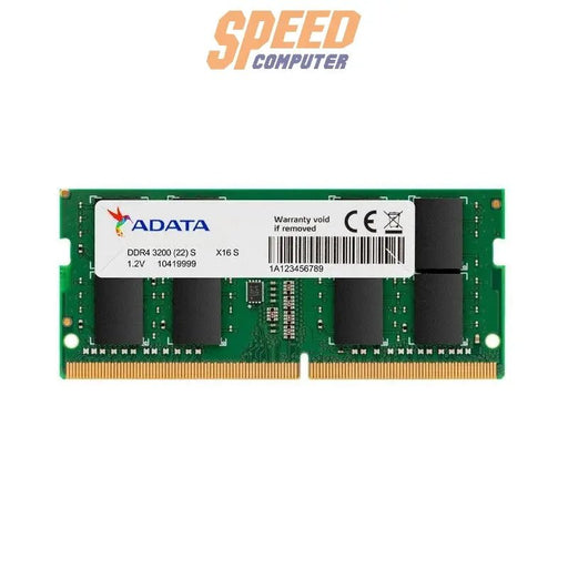 หน่วยความจำ แรม โน๊ตบุ๊ค ADATA 16GB DDR4 BUS 3200 AD4S320016G22 - SGN - SpeedCom