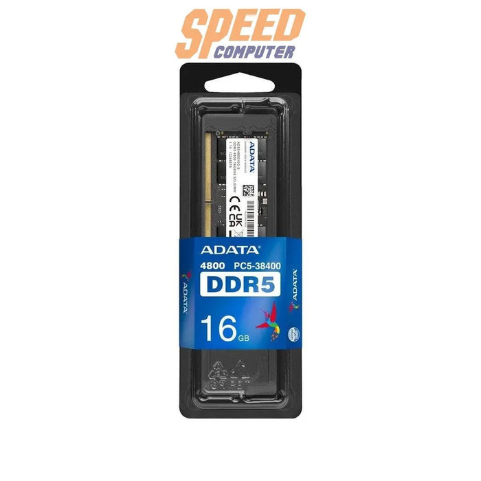 หน่วยความจำ แรม โน๊ตบุ๊ค ADATA 16GB DDR5 BUS 4800 AD5S480016G - S - SpeedCom