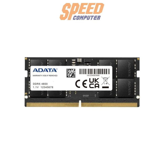 หน่วยความจำ แรม โน๊ตบุ๊ค ADATA 32GB DDR5 BUS 4800 AD5S480032G - S - SpeedCom