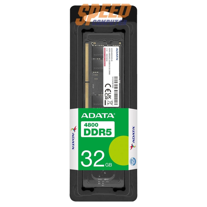 หน่วยความจำ แรม โน๊ตบุ๊ค ADATA 32GB DDR5 BUS 4800 AD5S480032G - S - SpeedCom