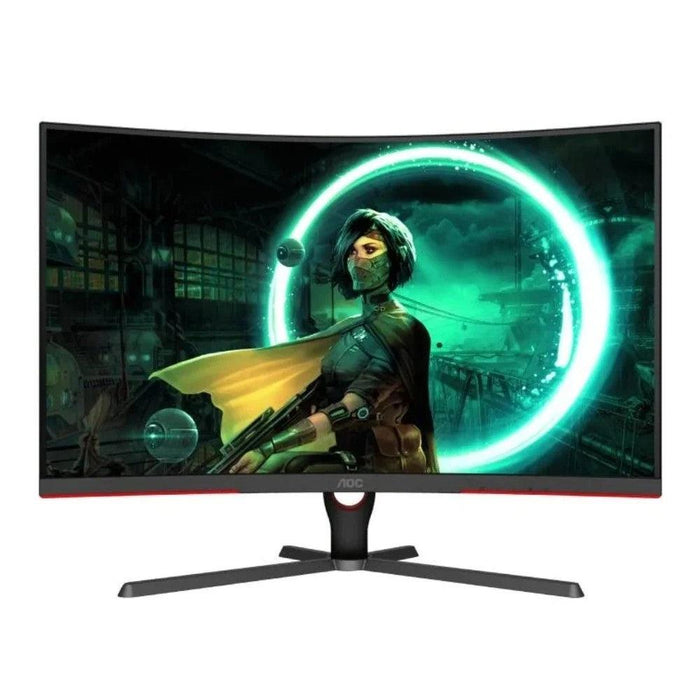 จอมอนิเตอร์ AOC-C32G3E/67 31.5" VA Cruved 165Hz สีดำ - SpeedCom