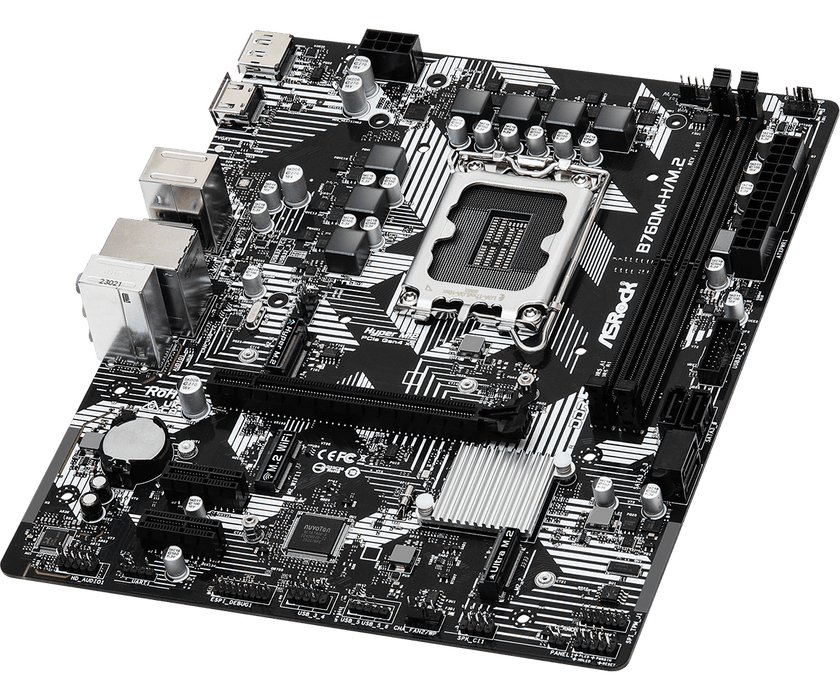 เมนบอร์ด ASROCK B760M-H/M.2 DDR5 LGA1700 Micro ATX - SpeedCom