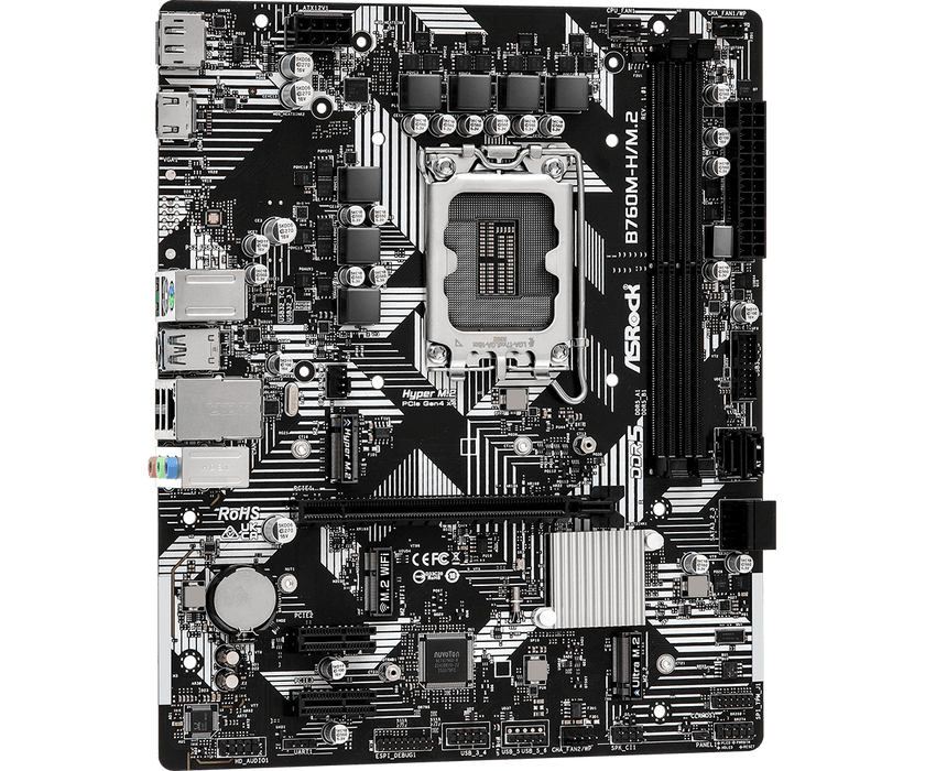 เมนบอร์ด ASROCK B760M-H/M.2 DDR5 LGA1700 Micro ATX - SpeedCom