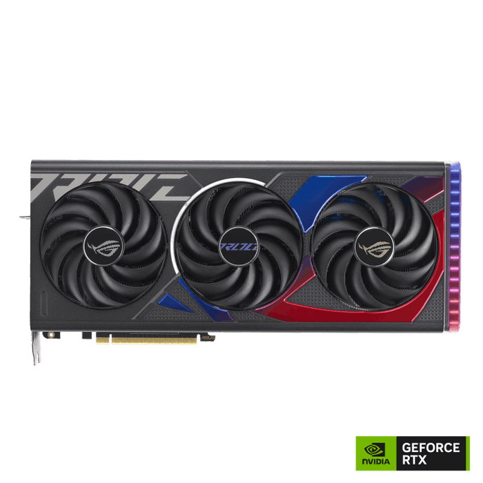 การ์ดจอ Asus GeForce RTX 4070 SUPER ROG STRIX OC 12GB GDDR6X สีดำ - SpeedCom