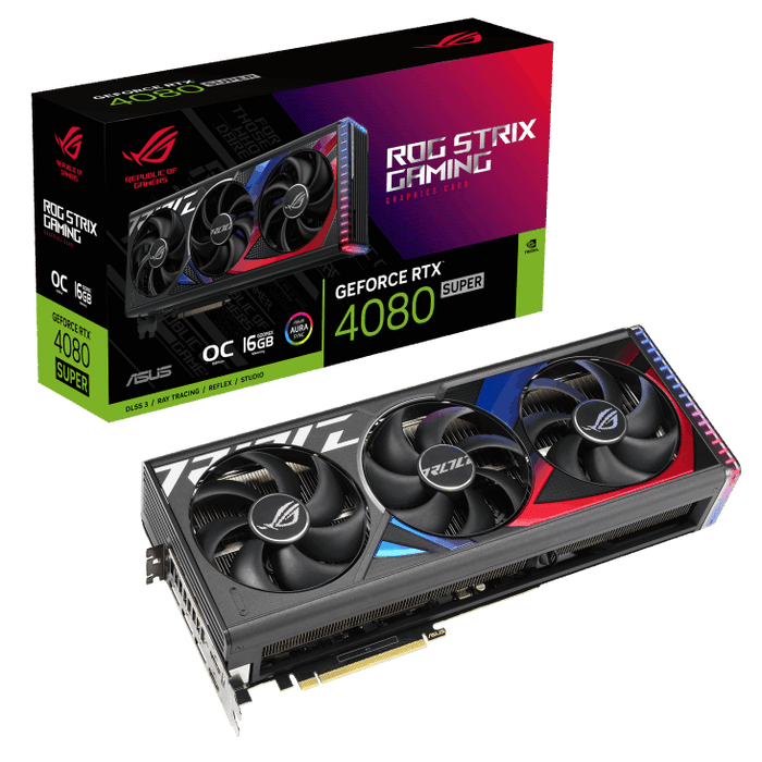 การ์ดจอ Asus GeForce RTX 4080 SUPER ROG STRIX OC 16GB GDDR6X - SpeedCom