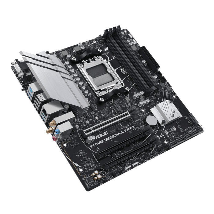 เมนบอร์ด Asus PRIME B650M-A II WIFI DDR5 AM5 Micro ATX - SpeedCom