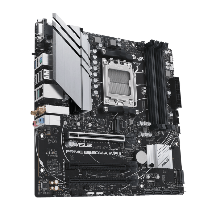 เมนบอร์ด Asus PRIME B650M-A II WIFI DDR5 AM5 Micro ATX - SpeedCom