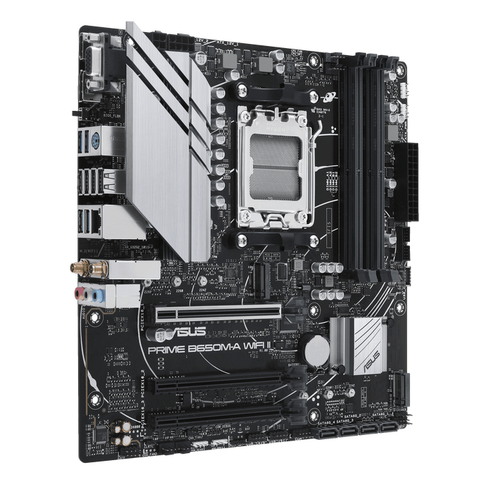 เมนบอร์ด Asus PRIME B650M-A II WIFI DDR5 AM5 Micro ATX - SpeedCom