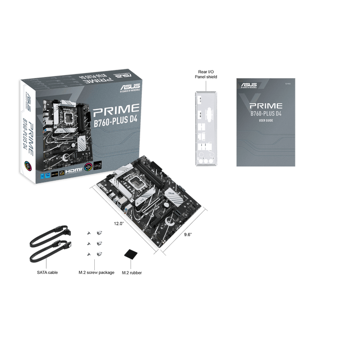 เมนบอร์ด Asus PRIME B760 PLUS DDR4 LGA1700 ATX - SpeedCom