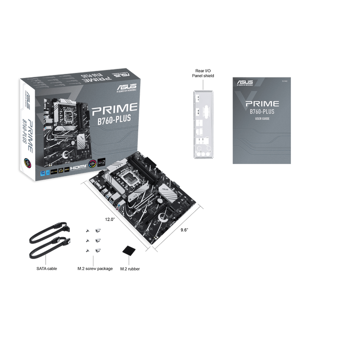 เมนบอร์ด Asus PRIME B760 PLUS DDR5 LGA1700 ATX - SpeedCom