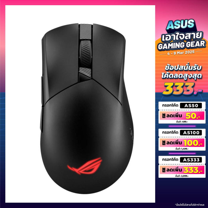 เมาส์ไร้สาย Asus ROG Gladius III Wireless Aimpoint - SpeedCom