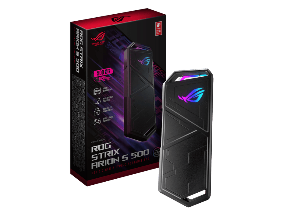 เอสเอสดีพกพา Asus ROG Strix Arion S500 สีดำ - SpeedCom