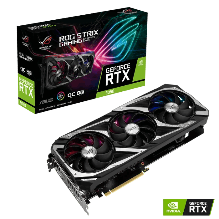 การ์ดจอ Asus ROG Strix GeForce RTX 3050 OC Edition 8GB GDDR6 - SpeedCom