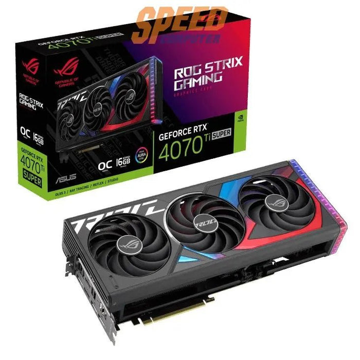 การ์ดจอ Asus ROG STRIX GeForce RTX 4070TI SUPER 16GB GDDR6X - SpeedCom