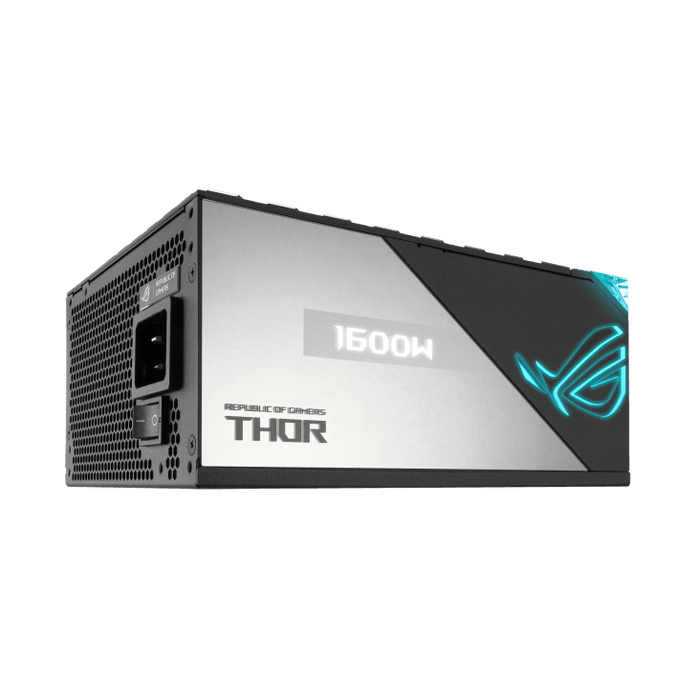 อุปกรณ์จ่ายไฟ Asus ROG THOR 1600T GAMING 1600W 80 PLUS TITANIUM ATX ASUS ROG-THOR-1600T สีดำ - SpeedCom