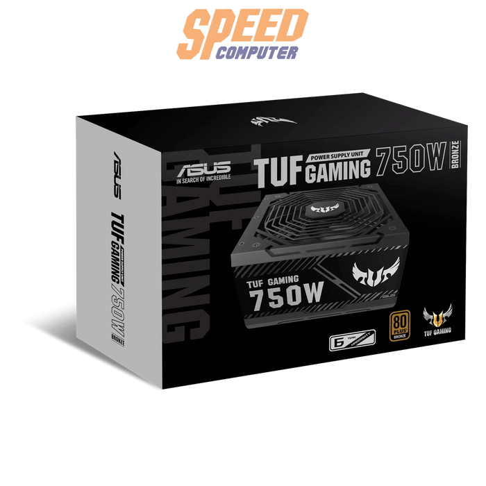 อุปกรณ์จ่ายไฟ Asus TUF GAMING 750B 750W 80 PLUS GOLD ATX ASUS - TUF - GAMING - 750B สีดำ - SpeedCom