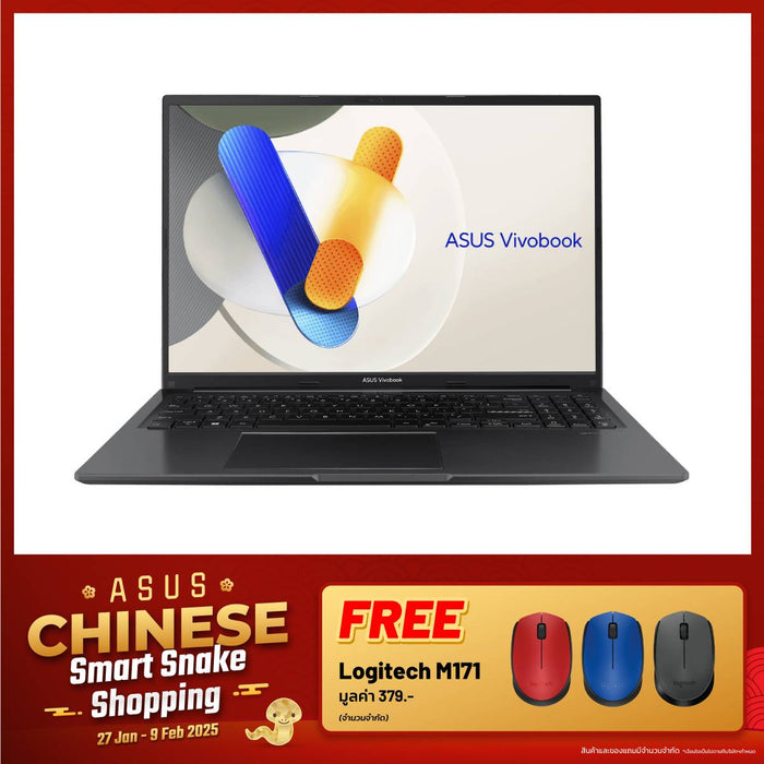 โน๊ตบุ๊ค Asus Vivobook 16 X1605VA - MB549WF i5 Gen13 สีดำ (Indie Black) - SpeedCom