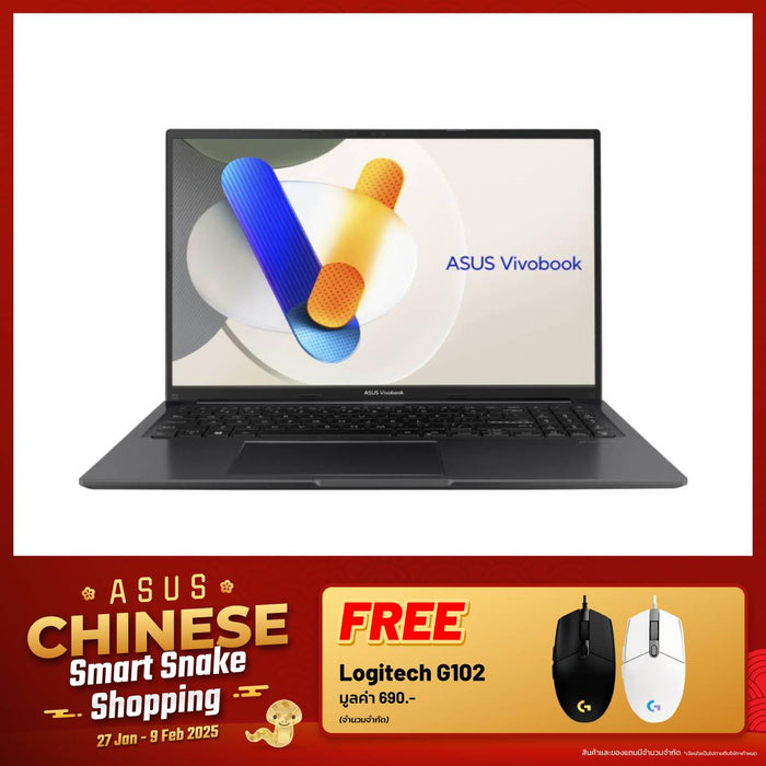 โน๊ตบุ๊ค Asus Vivobook 16 X1605VA MB731WA i7 Gen 13 สีดำ (Indie Black) - SpeedCom