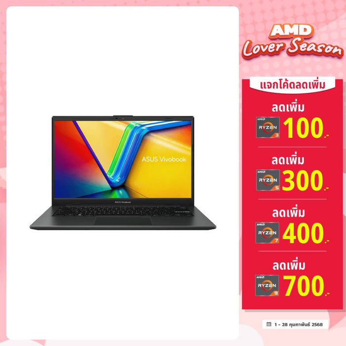 โน๊ตบุ๊ค Asus Vivobook Go 14 M1404FA - NK552WS Ryzen 5 สีดำ (Mixed Black) - SpeedCom