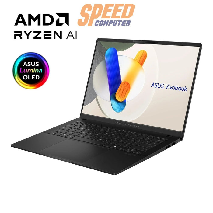 โน๊ตบุ๊ค Asus Vivobook S 14 OLED D5606UA - MX777WF Ryzen 7 สีดำ (Neutral Black) - SpeedCom