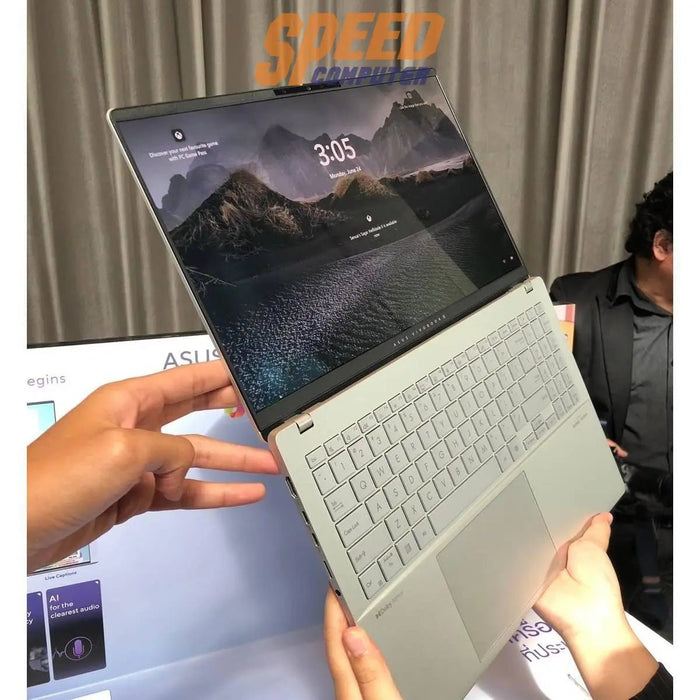 โน๊ตบุ๊ค Asus Vivobook S 15 OLED S5507QA - MA966WF Snapdragon สีเงิน - SpeedCom