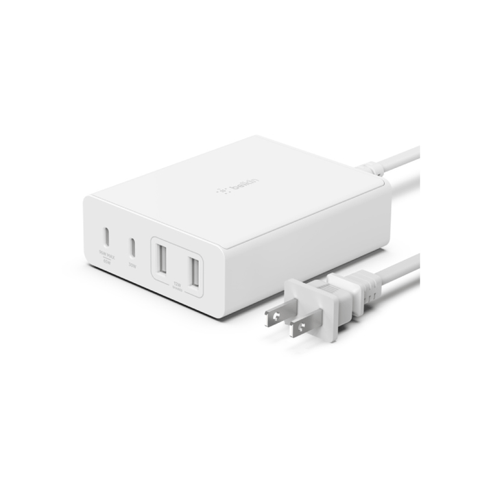 หัวชาร์จ Belkin 4 - Port GaN 108W (WCH010dqWHJP) สีขาว - SpeedCom