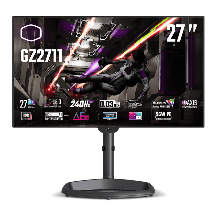 จอมอนิเตอร์ Coolermaster GZ2711 27.0" OLED 240Hz สีดำ - SpeedCom