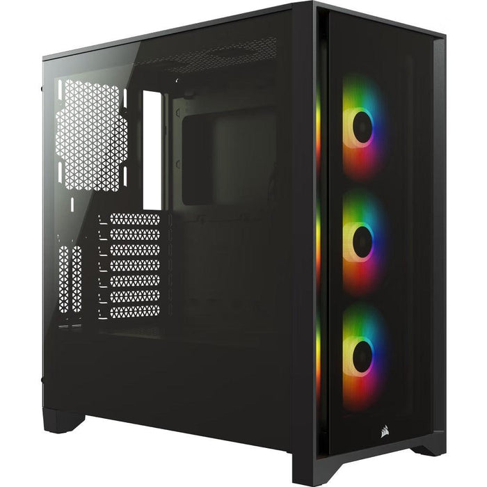 เคส CORSAIR iCUE 4000X RGB Tempered Glass Mid Tower E-ATX - SpeedCom