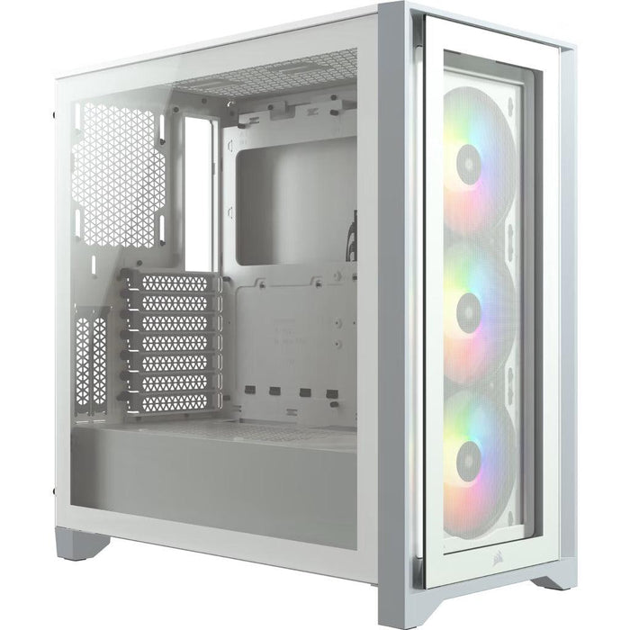 เคส CORSAIR iCUE 4000X RGB Tempered Glass Mid Tower E-ATX - SpeedCom