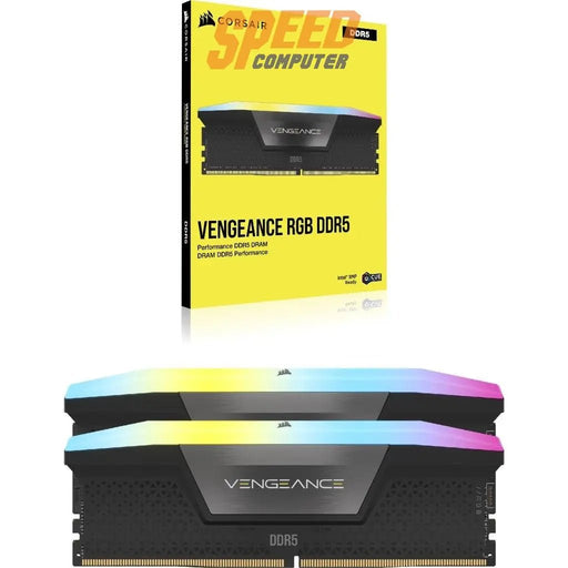 หน่วยความจำ แรม พีซี CORSAIR VENGEANCE RGB 32GB (16GBX2) DDR5 5600MHz - SpeedCom