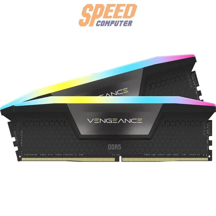 หน่วยความจำ แรม พีซี CORSAIR VENGEANCE RGB 32GB (16GBX2) DDR5 5600MHz - SpeedCom