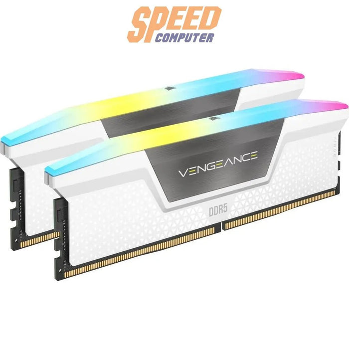 หน่วยความจำ แรม พีซี CORSAIR VENGEANCE RGB 32GB (16GBX2) DDR5 5600MHz - SpeedCom