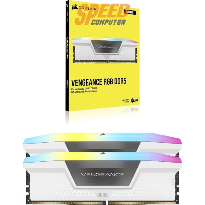 หน่วยความจำ แรม พีซี CORSAIR VENGEANCE RGB 32GB (16GBX2) DDR5 5600MHz - SpeedCom