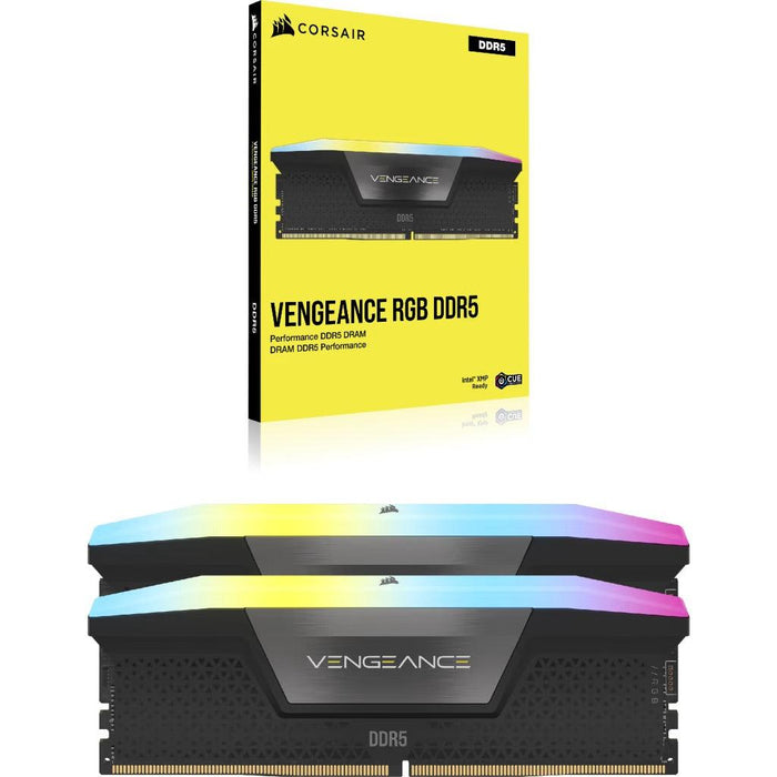 หน่วยความจำ แรม พีซี CORSAIR VENGEANCE RGB 32GB (16GBX2) DDR5 5600MHz - SpeedCom