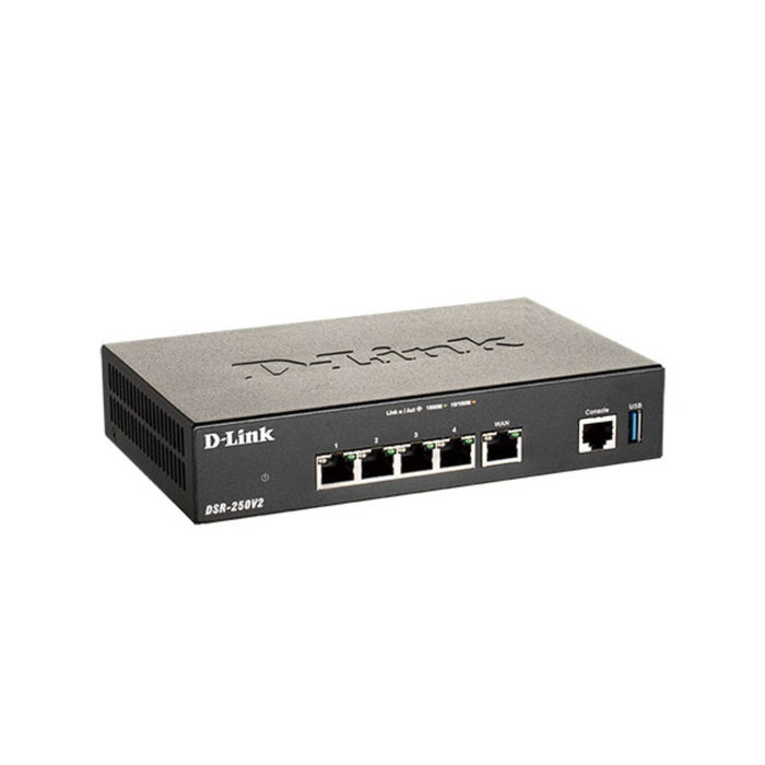 สวิตช์ฮับ D - Link dsr 250v2 5 - Gigabit Port VPN Router - SpeedCom