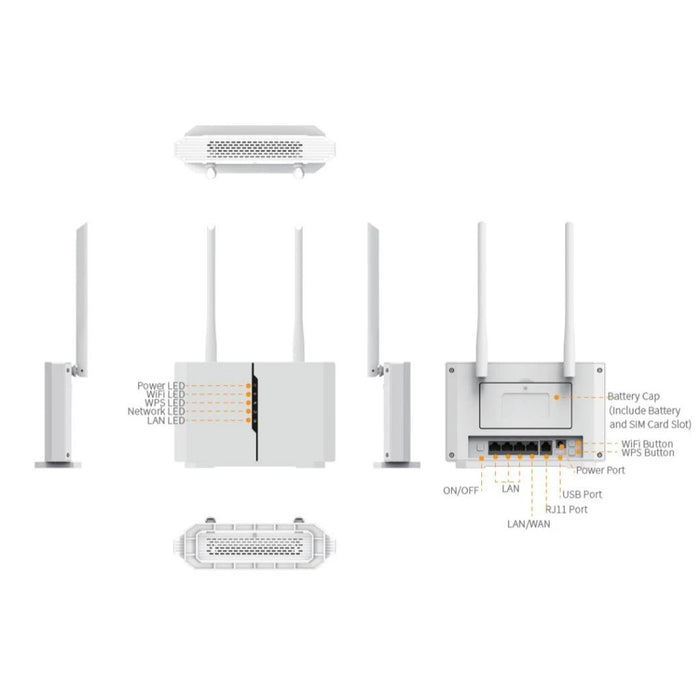 เราเตอร์ D - Link DWR M972V สีขาว - SpeedCom