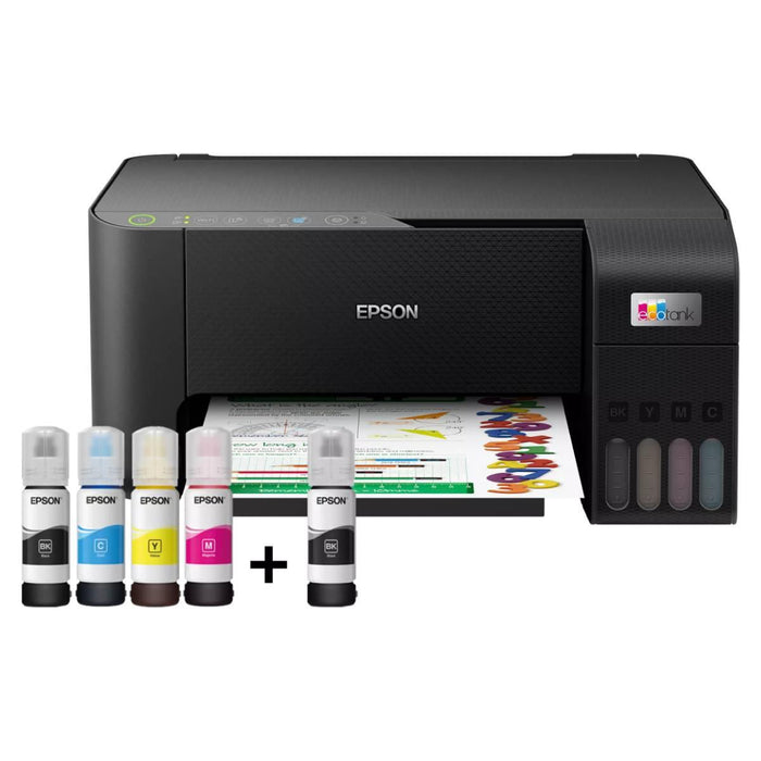 ปริ้นเตอร์อิงค์เจ็ท Epson L3250 สีดำ (ฟรีหมึก 1 ขวด EPSON - T00V100 สีดำ) - SpeedCom