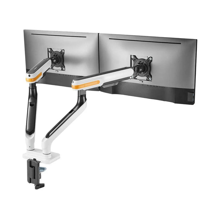 ขาจับจอ ERGONOZ TRAZER - D Dual Monitor Arm Twin Trazer สีขาว (Matte White) - SpeedCom