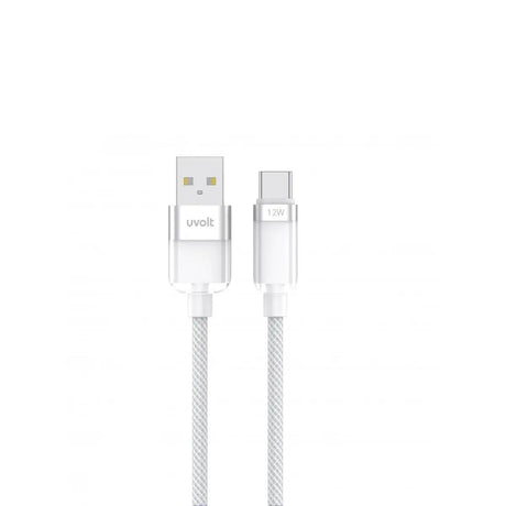 สายชาร์จ Uvolt UVAC-01-WHT USB A to C 18W 1.2M สีขาว - SpeedCom