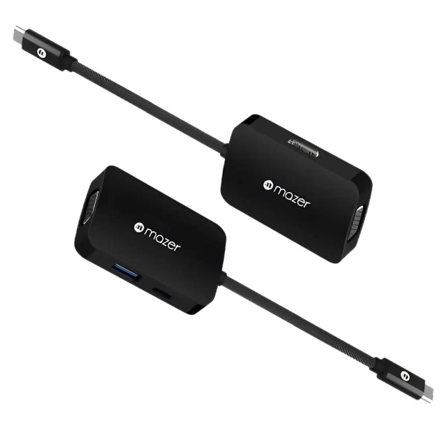 อุปกรณ์แปลงสัญญาณ Mazer USB-C Multiport Hub 4-in-1 (M-UC2MULTI4040-BK) - SpeedCom