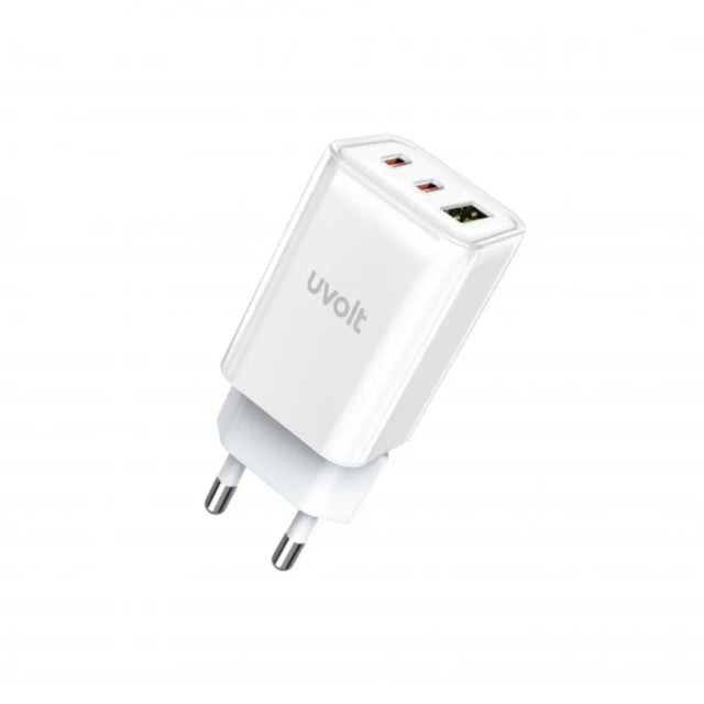 หัวชาร์จ Uvolt UVA65W-01-WHT Wall Charger 65W สีขาว - SpeedCom