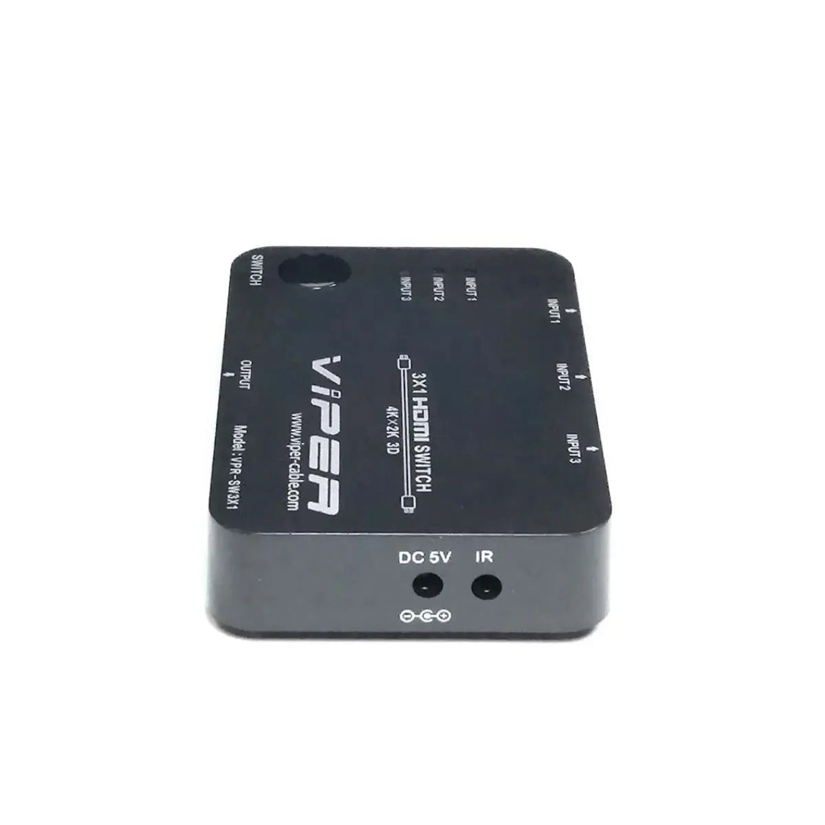 อุปกรณ์แปลงสัญญาณ VIPER VPR-SW3X1 HDMI Switch 3 x HDMI Input and 1 x HDMI Output สีดำ - SpeedCom