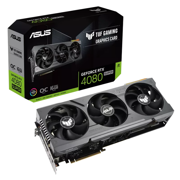 การ์ดจอ Asus GeForce RTX 4080 SUPER TUF GAMING OC 16GB GDDR6X สีดำ