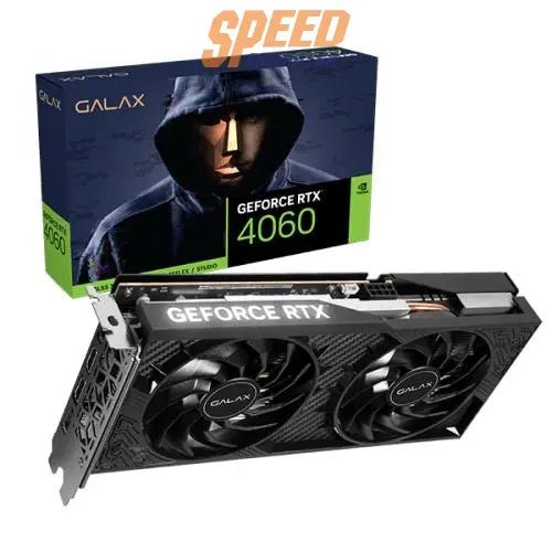 การ์ดจอ GALAX GeForce RTX 4060 1 - CLICK OC 2X 8GB GDDR6 สีดำ - SpeedCom